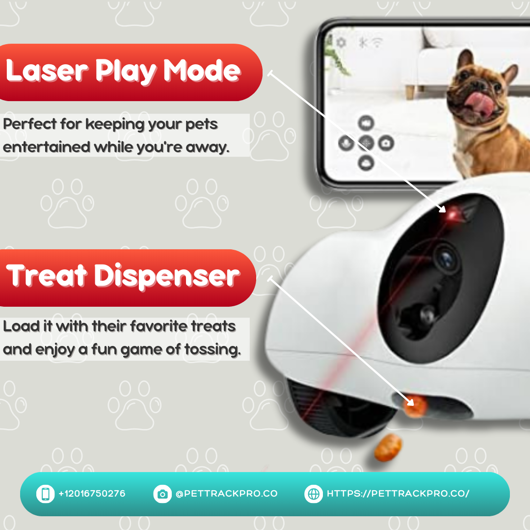 Smart Wifi Pet Companion Laser Treat Feeder Dispenser with Camera, Intelligent Robot, Pet Companion, Cat and Dog Toys