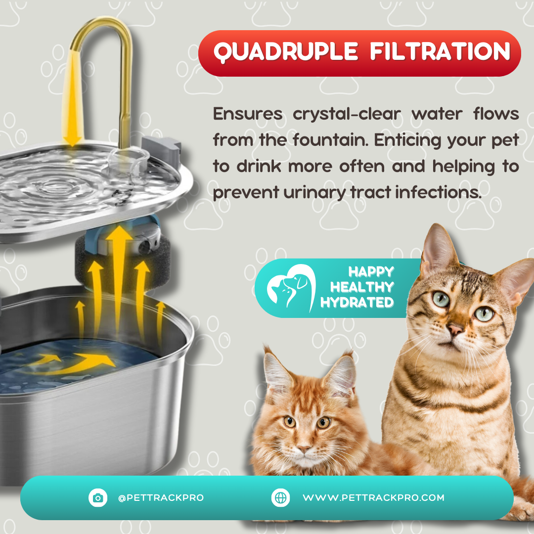 Cat Water Fountain Automatic Drinker For Cats Water Feeder Pet Water Dispenser Drinking Fountain For Cat